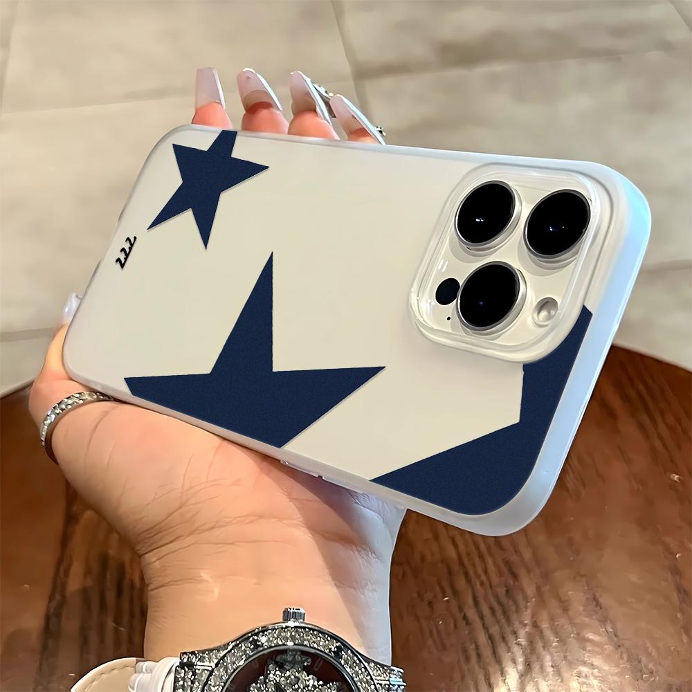

Deep Blue Pentagram Soft Phone Case For IPhone 17 16 15 14 13 12 11 Pro Max 7 8 XR XS Transparent Silicone Soft Cover Case iphone 11 Pro