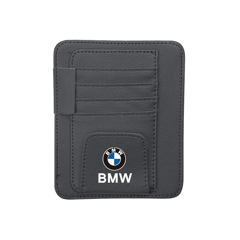 BACJ1 Hot For BMW Car Sun Visor Eyeglass Clip Wallet ID Card Storage Bag For BMW F12 F13 G30 G32 F34 F40 F45 F46 X1 X2 X3 X5 X4 X6 X7