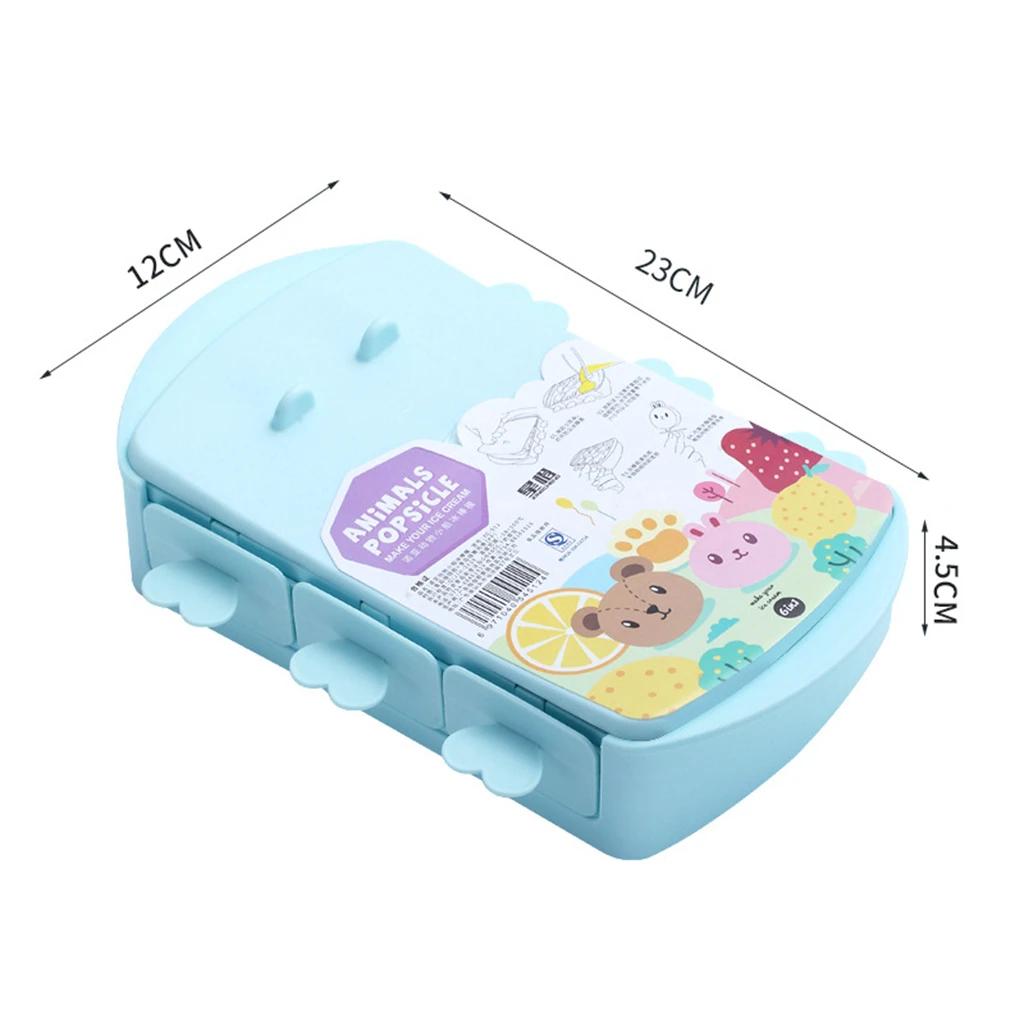 Cartoon  Popsicle Mold Ice Cream Mold Ice Cube Maker Ice Cube Tray Ice Mould For Party Bar Kitchen Ice Pop Maker Mould Ice Tray
