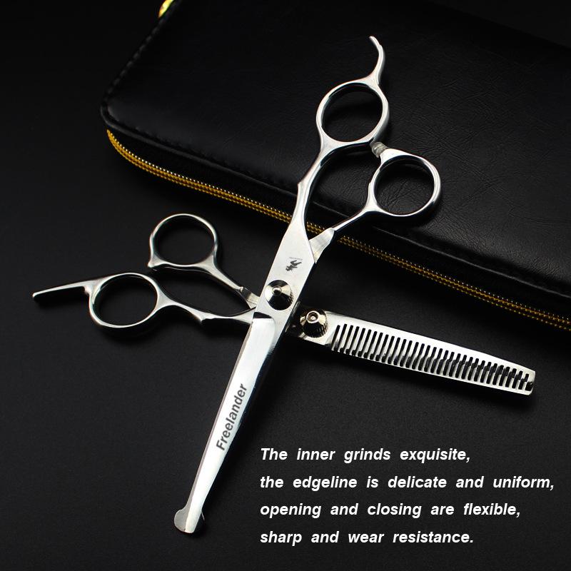 6.5-Inch Round-Head Hairdressing Scissors: Straight Shears for Bangs & Baby Hair