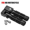 Universal M8 Rear Footrests Foot Peg 90 Degree Fixed Folding Passenger Pedal
