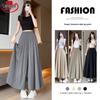 Women's Japanese Style High-Waist Wide-Leg Skirt Pants