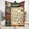 Love Letter To Dad Flannel Blanket-Soft and Suitable for Sofas,Beds,Offices,Travel,All Seasons,Great Gift for Holidays and Birthdays.
