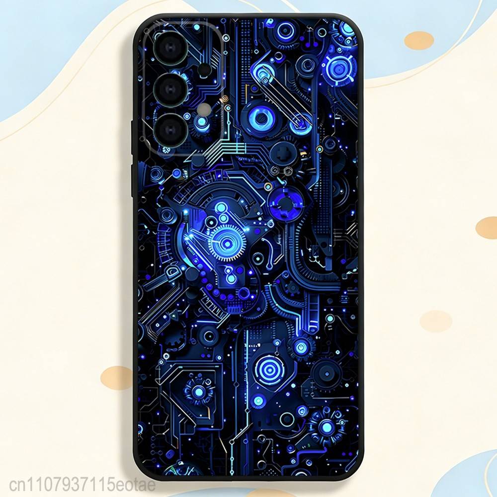 Imitation Circuit Board Pattern Phone Case For Samsung S25,S26,S24,S21,S22,S23,S30,Ultra,S20,Plus,Fe,Lite,5G Black Cover