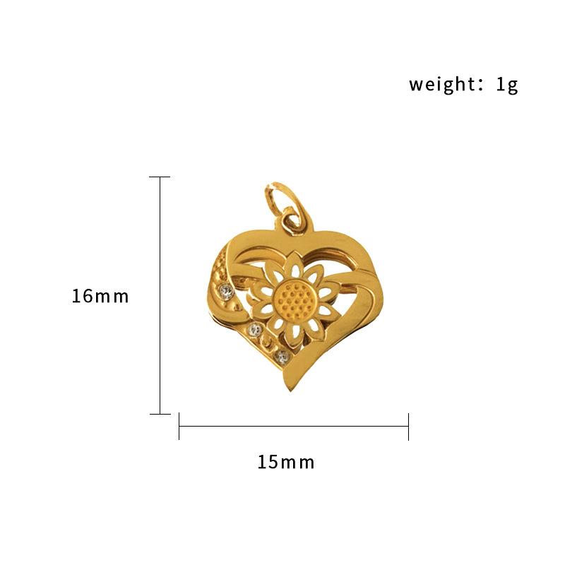 Halloween Ghost Pumpkin Spider Pendant 18K Gold Plated Stainless Steel Jewelry Diy Accessories