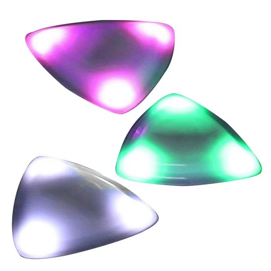 Glowing Guitar Picks LED Light Up Guitar Plectrum Illuminated Guitar Picks Accessory for Acoustic Electric And Bass