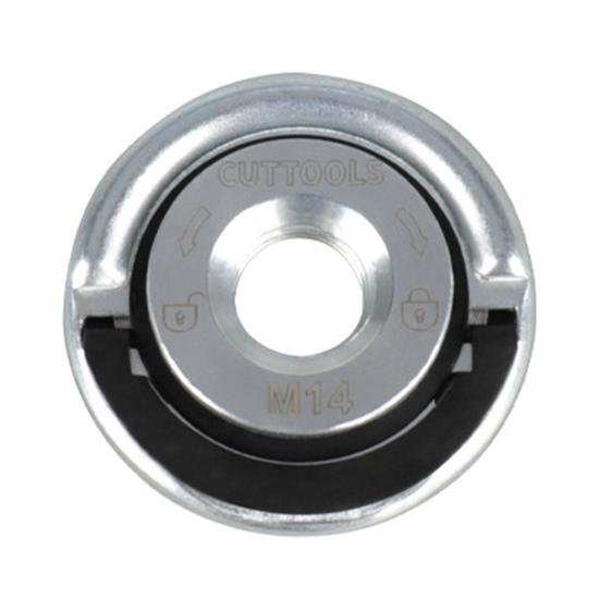 Angle Grinder Flange Nut M14 Thread Angle Grinding Tool Flange Nut Quick Clamping Nut Locking Plate Chuck Flange Nut for Angle Grinder Replacement