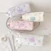 Polka Dots Bow Pencil Bag Large Capacity Multi-Function Stationery Storage for School Office Travel Cosmetic Organizer