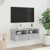 VidaXL Wall-mounted TV Cabinet Concrete Grey 80x30x30 Cm Engineered Wood 836874
