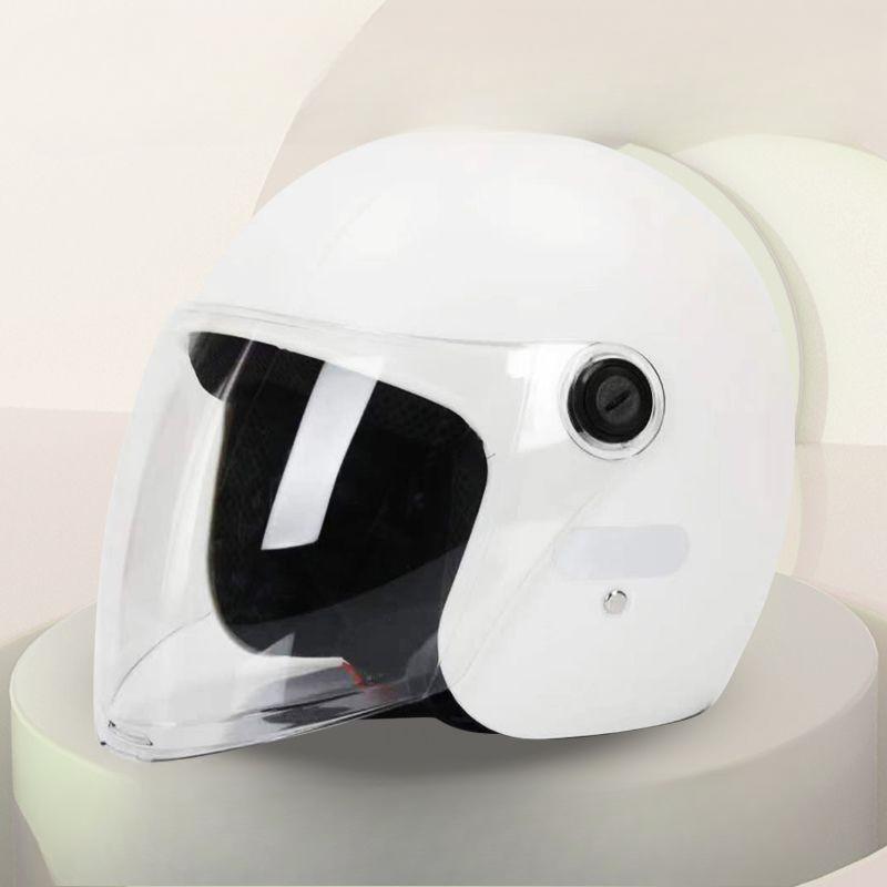 New National Standard Class A Electric Vehicle Helmets for Autumn and Winter Warmth In All Seasons for Men and Women Half Helmets
