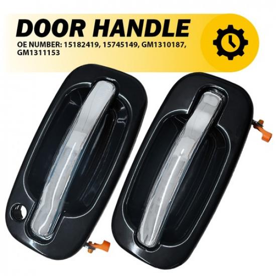 2X Front Door Handles RH & LH For Chevy Silverado GMC Sierra Cadillac 1999-2006
