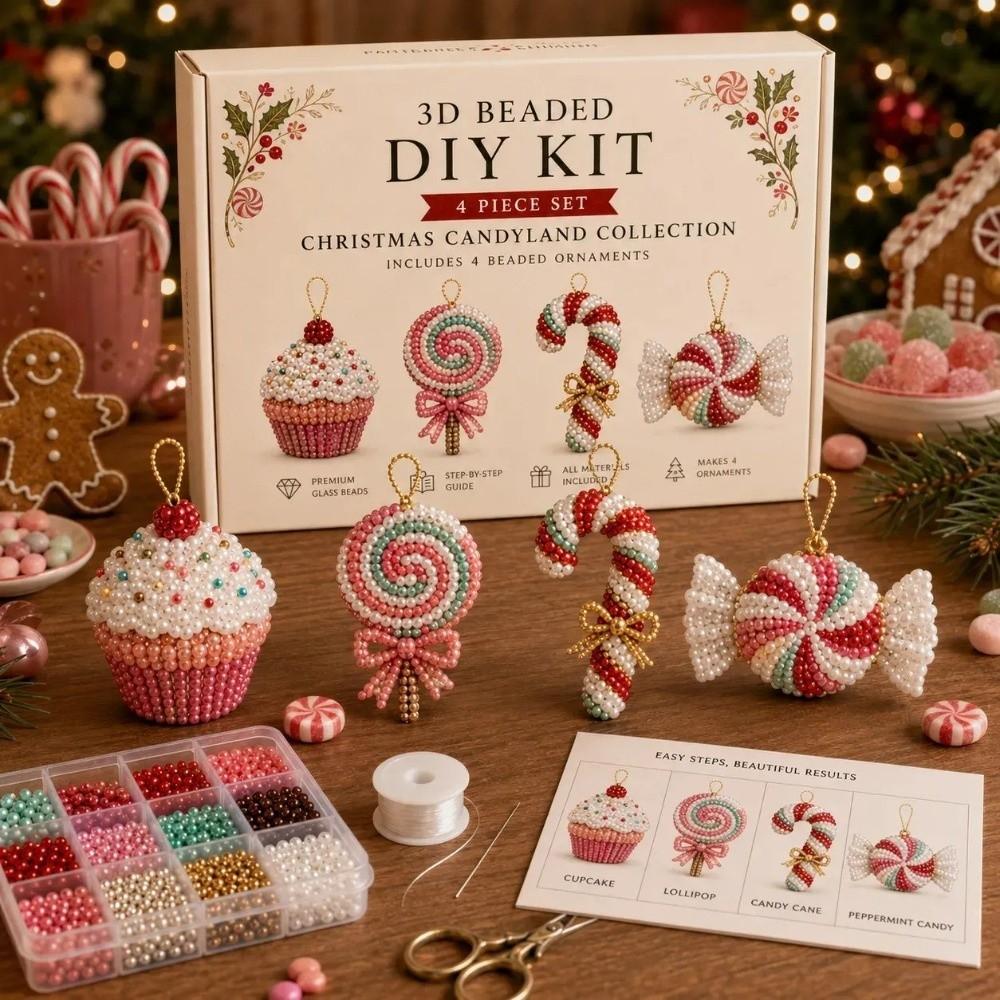 with Instructions Beaded Art Set Creative Beadwork Handmade Craft Kit for Beginners