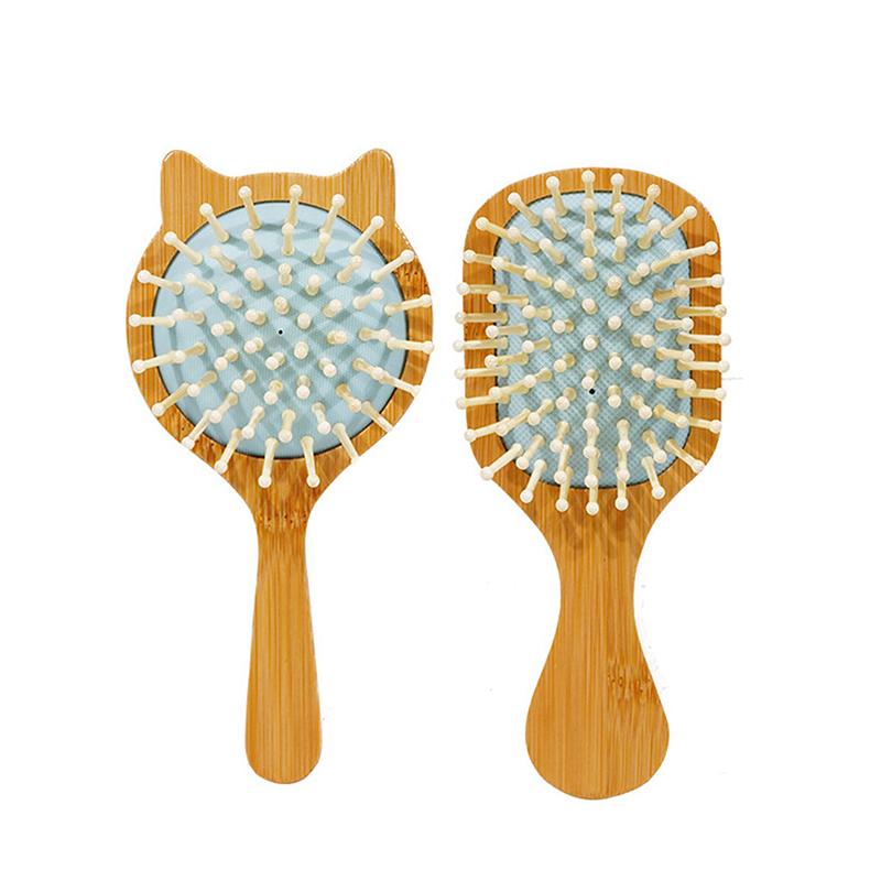 1Pc Wood Comb Professional Healthy Paddle Cushion Hair Loss Massage Brush Hairbrush Comb Scalp Hair Care Healthy Bamboo Comb