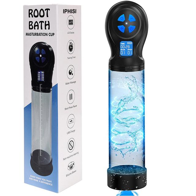 Electric Penis Pump Penis Enlargement Extend Pump Penis Trainer Male Masturbator Cock Vacuum Pump Adult Goods Sex Toy for Men