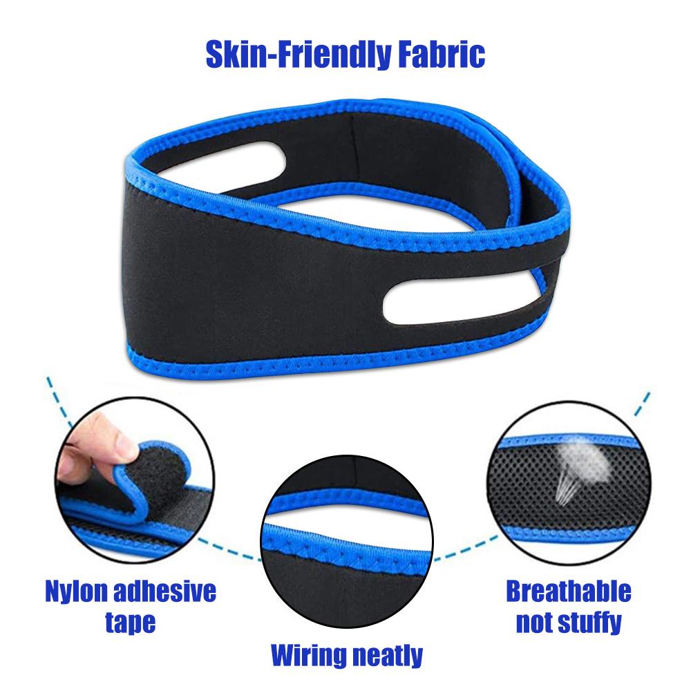 Anti Snoring Chin Strap Stop Snore Device Adjustable Breathable Chin Rest Anti-noise Men Women LowerJaw Protection Belt Dropship