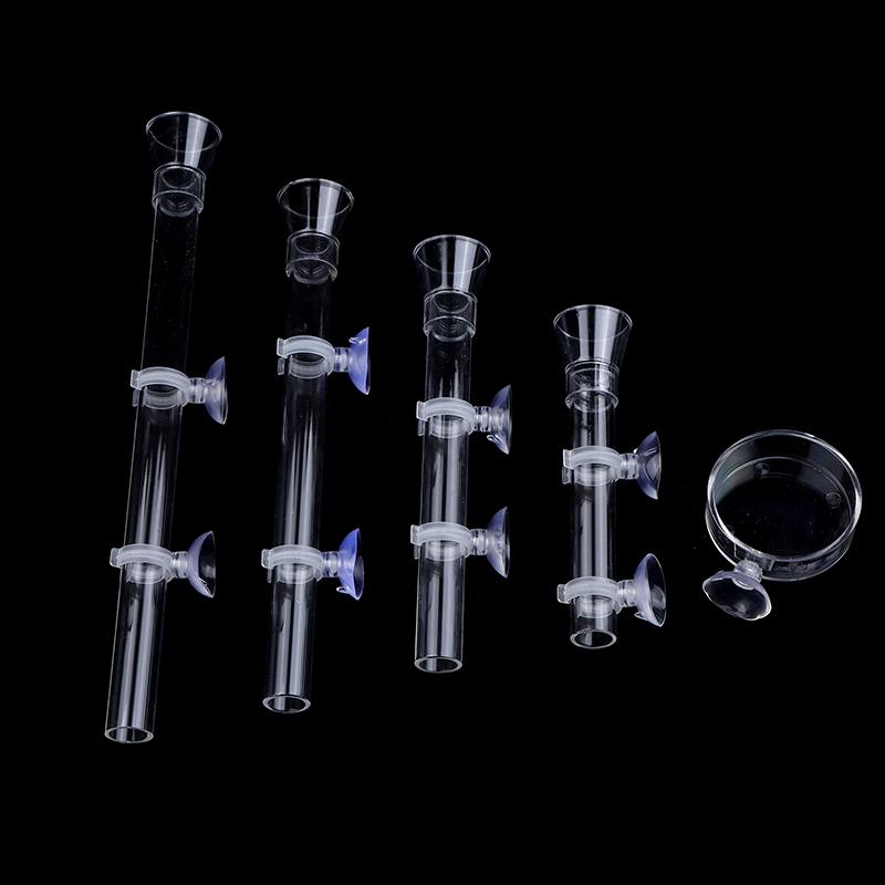 1Pc Fish Tank Acrylic Feeding Tube Transparent Aquarium Feeder Tube Dish Shrimp Snail Shrimp Food Feeding Accessories