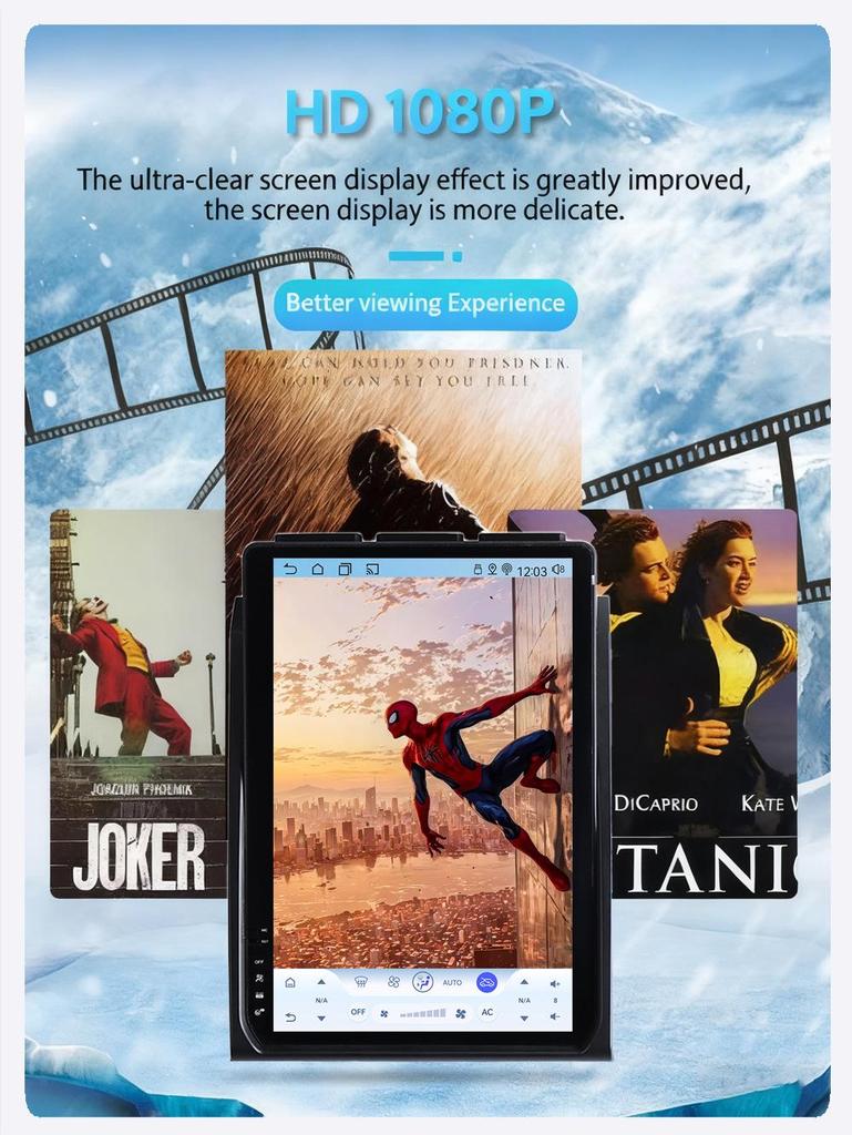 Ford F150 14.5-Inch Android Smart Display with CarPlay Navigation