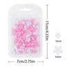 400Pcs 3D Flower Nail Charms,Resin Flower Nail Gems Nails Art Rhinestones Flower Nail Supplies for Women Girls Gifts