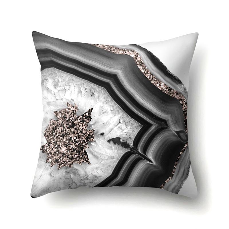 Polyester Pillow Case Automobile Decoration Home Printed Pillow Case Waist Cushion Cover Car Cushion Head Cushion Cover
