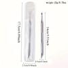 Double-Headed Nail Pusher Stainless Steel Cuticle Remover Exfoliation Prep Tool Clean Dead Skin Circle Bevel Shovel Manicure Pen