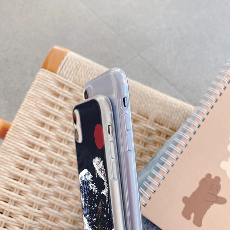 Luxury White Crane Case For iPhone Samsung A55 M34 S24 Xiaomi Redmi 13 Pro 14C Huawei Honor Shockproof Phone Bumper TPU Anti-Scratch Clear Back Cover