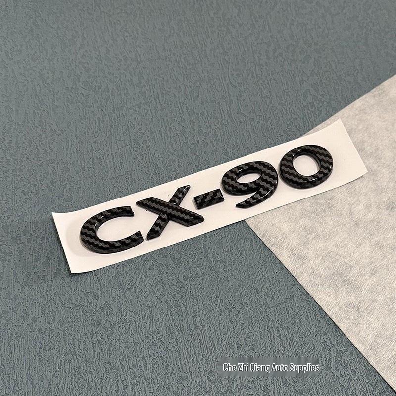 Gloss Black Trunk Badges for Overseas Mazda CX-60 CX-90 SKYACTIVG AWD
