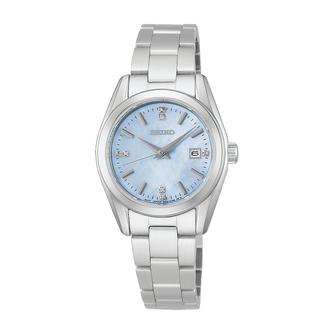 SEIKO SELECTION HFH003P Аналоговые с датой Сине-серебристый Нержавеющая сталь [Часы Seiko] Женские часы, Кварцевые от батарейки, Календарь, Стекло,