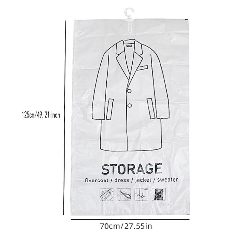 

Органайзер для шкафа, подвесные вакуумные сумки для хранения, сжатая сумка для гардероба, компактный уплотнительный органайзер, вакуумные пакеты для хранения одежды