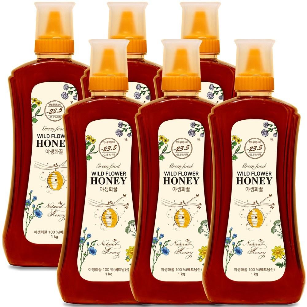 Green Food Wildflower Honey Vietnamese Natural Honey 6 pcs 1kg