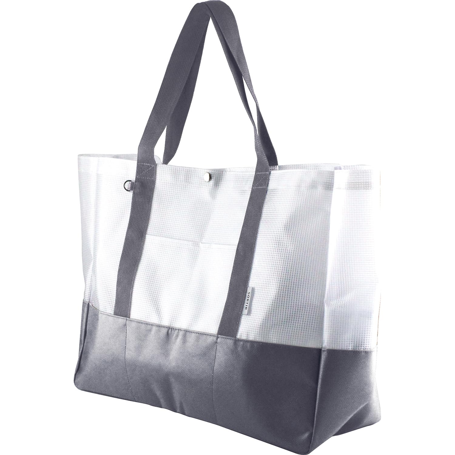 Сумка-шоппер El Commune из виниловой сетки, цвет Salty Gray, MST-201