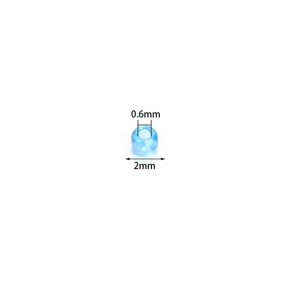2mm Transparent Iridescent AB Glass Seed Beads for DIY Bracelets