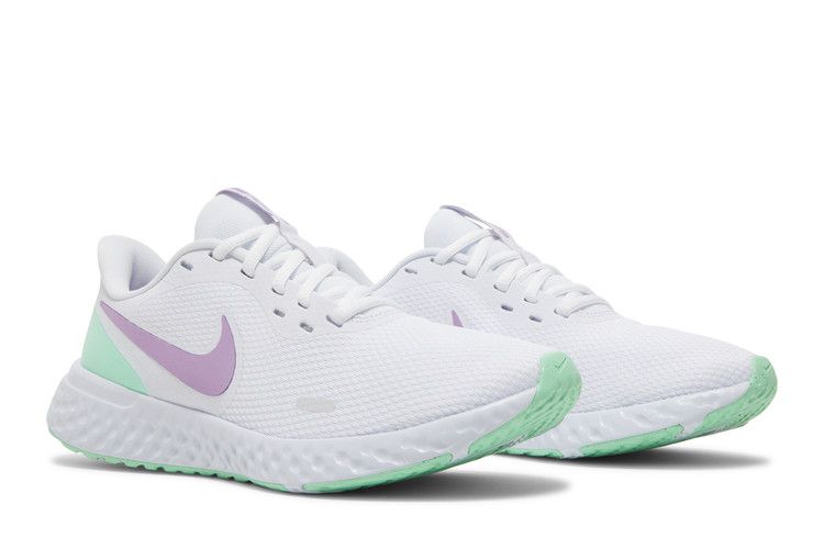 Nike Wmns Revolution 5 'White Green Glow Violet'