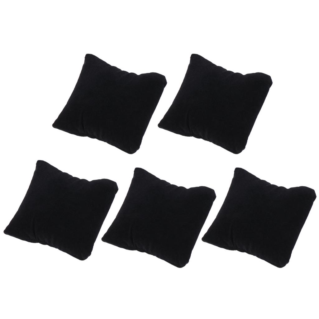Buy 5pcs Small Pillow Practical Black Stylish Soft Display Pillow Props at affordable prices