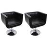 Day and Night - Day and Night Bar Stools 2 Units Black Artificial Leather