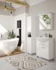 Standing Bathroom Towel Rail, Gloss, MEA