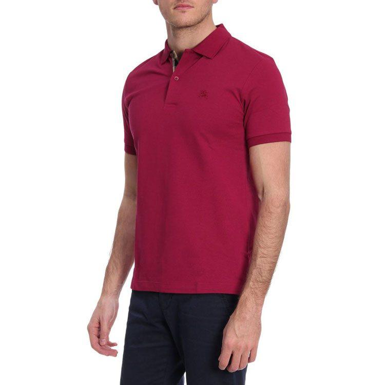 Burberry SS20 Polo Shirt Men's Rose Red 39815201