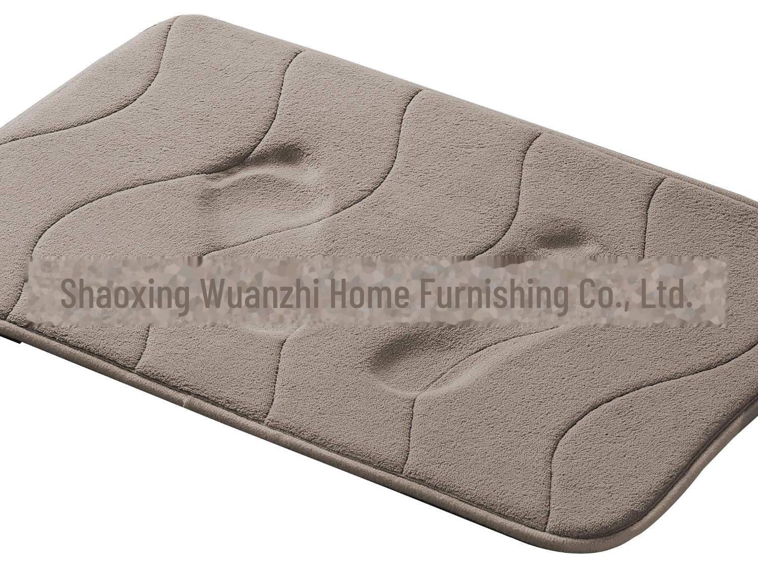 

Фланелеві килимки з піни з пам яттю, нековзні, абсорбуючі, для ванної кімнати та кухні 17x24 inches сіро-коричневий