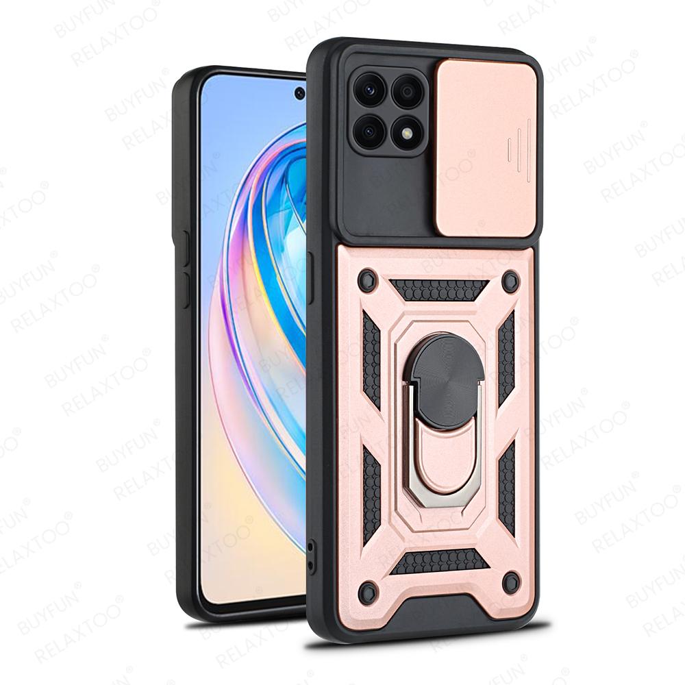 

Автомобильный магнитный держатель с кольцом, противоударный защитный чехол для Honor X8a 4g Honer X 8 a 8a HonorX8a, чехол, защита линз, чехлы For Honor B1