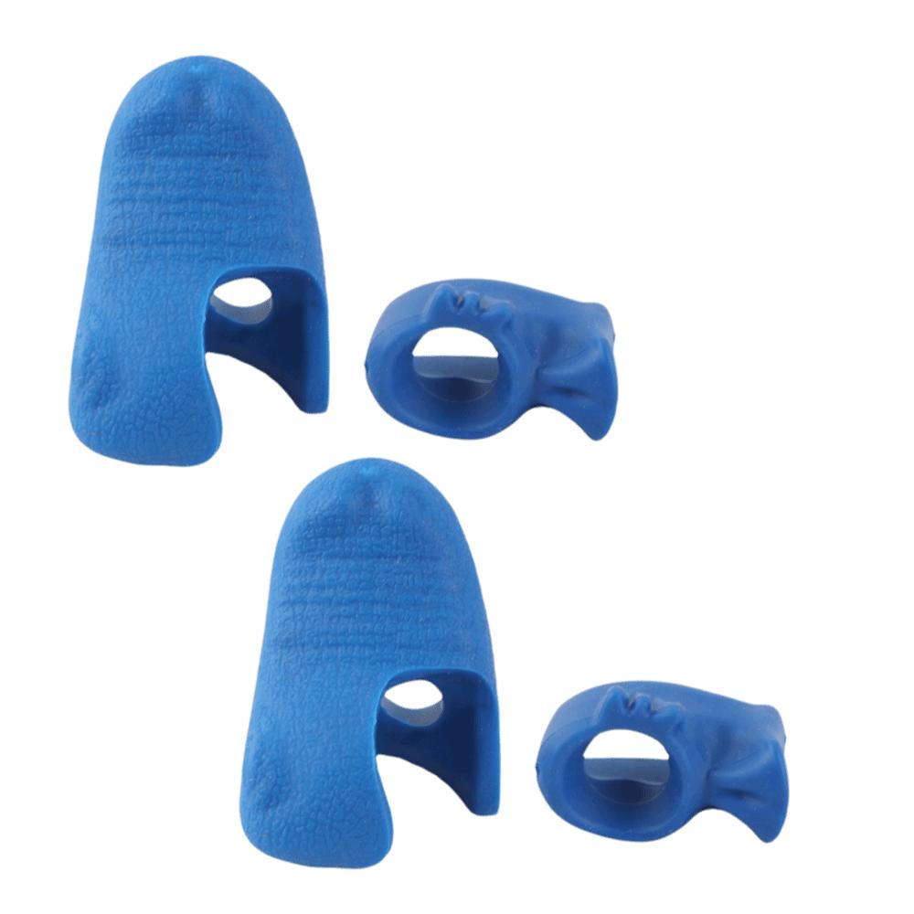 4PCS Blue Violin Bow Grip Guide Rubber Violin Correction Postures Grip For ViolinTraining