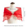 1Pc Solid Color Forest System Shawl Fashion Wedding Gown Versatile Bow Button Thin Style One Shoulder