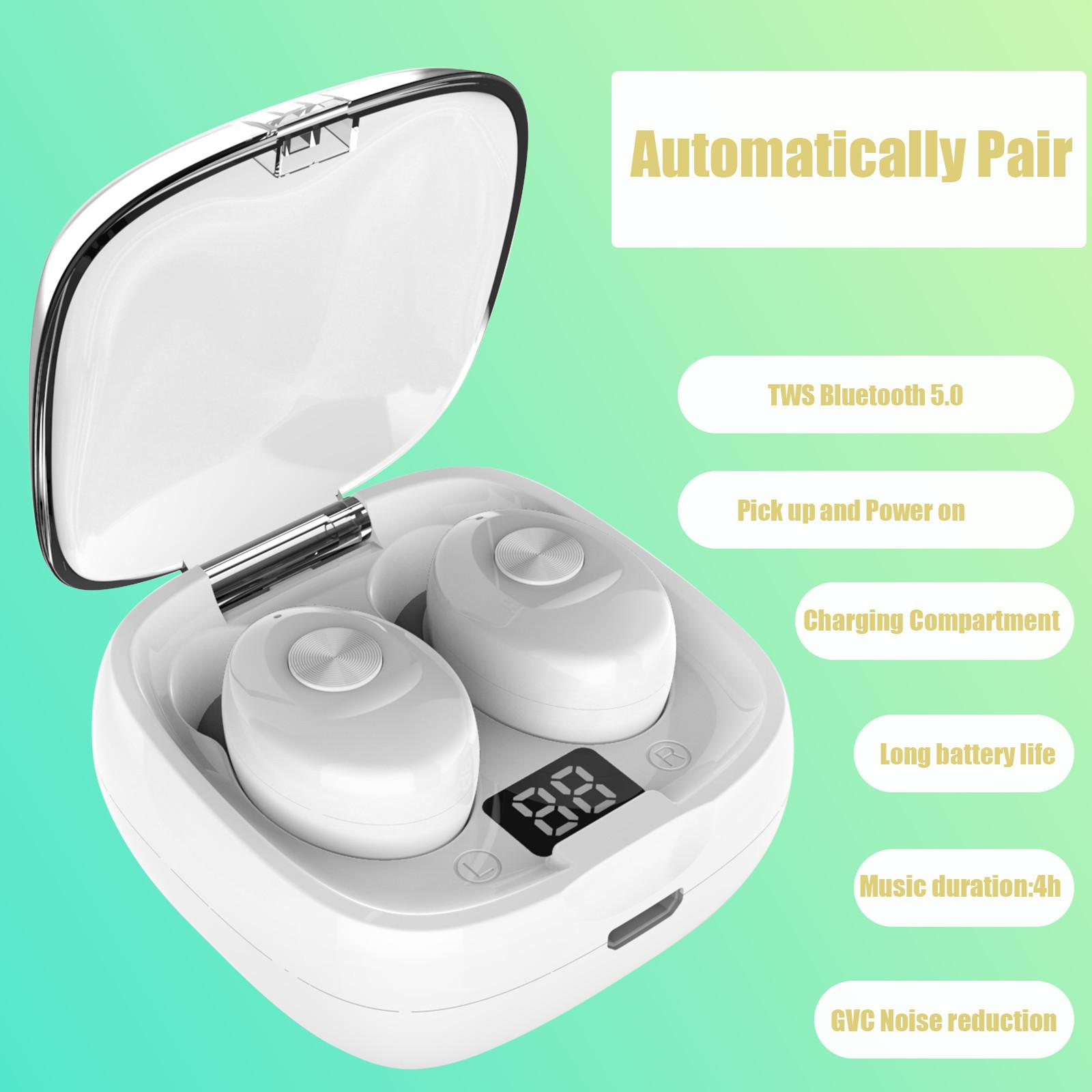 

XG8-TWS Bluetooth 5.0 наушники беспроводные водонепроницаемые мини-вкладыши HIFI гарнитура белый