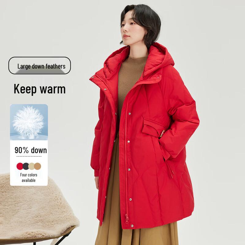 

Xuezhongfei Women s Casual Hooded Down Jacket (X40149412F) M 160/84A