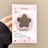 Korean Cute Pink Blue Star Mirror For Magsafe Griptok Holder Phone Finger Ring Stand Support For iPhone 16 Pro Max Girl Bracket