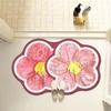 Creative Diatom Mud Floor Mat Irregularly Shaped Floral Absorbent Carpet Bathroom Anti-slip Flower Foot Mat