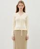 Ollibeudeollibeu Frill-Trimmed Hem Tie Pullover Ok6Sp1700
