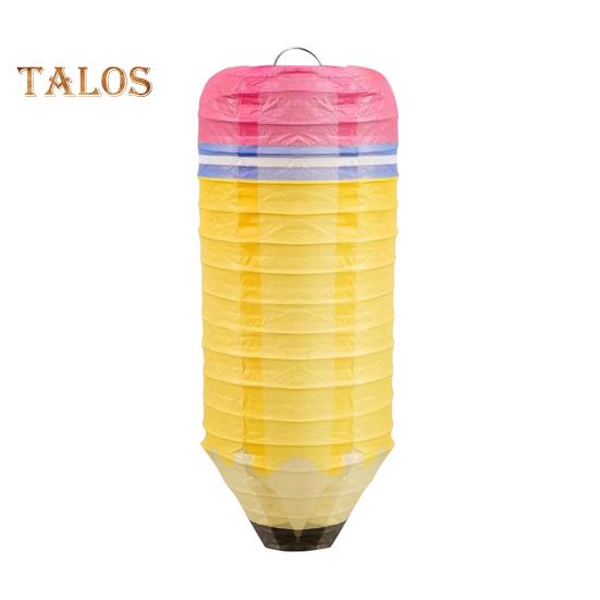 

Подвесные бумажные фонарики из мелка, украшение для вечеринки «Добро пожаловать обратно в школу», украшение для класса на первый день учебы жёлтый