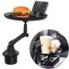 On-Board Bracket Cup Holder Dinner Plate Tray Car Cup-Seat Beverage Table Food Storage Small Dining Table Mini
