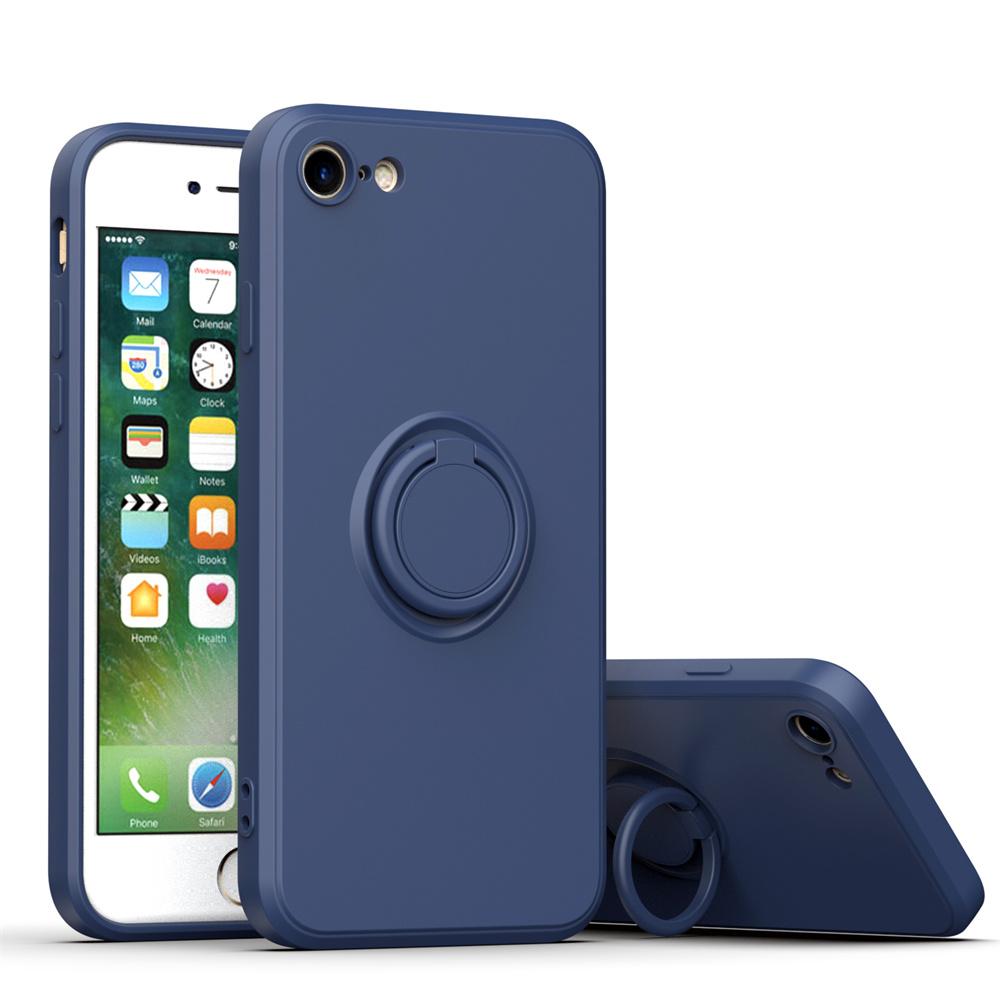 Luxury Liquid Silicone Magnetic Cases For For Iphone 15 14 13 12 11 Pro Max XS XR 6 6s 7 8 Plus SE  Soft Cover With Ring Holder