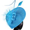 Popular European And American Hemp Yarn Headgear Bridal Hair Accessories Banquet Photo Gift Hat Feather Headgear