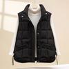 Small Casual Cotton Vest Women's Autumn and Winter New Loose Short Thermal Vest Vest Vest Vest Vest